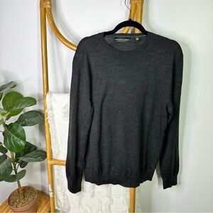 Saks Fifth Ave Charcoal Wool Blend Sweater sz M